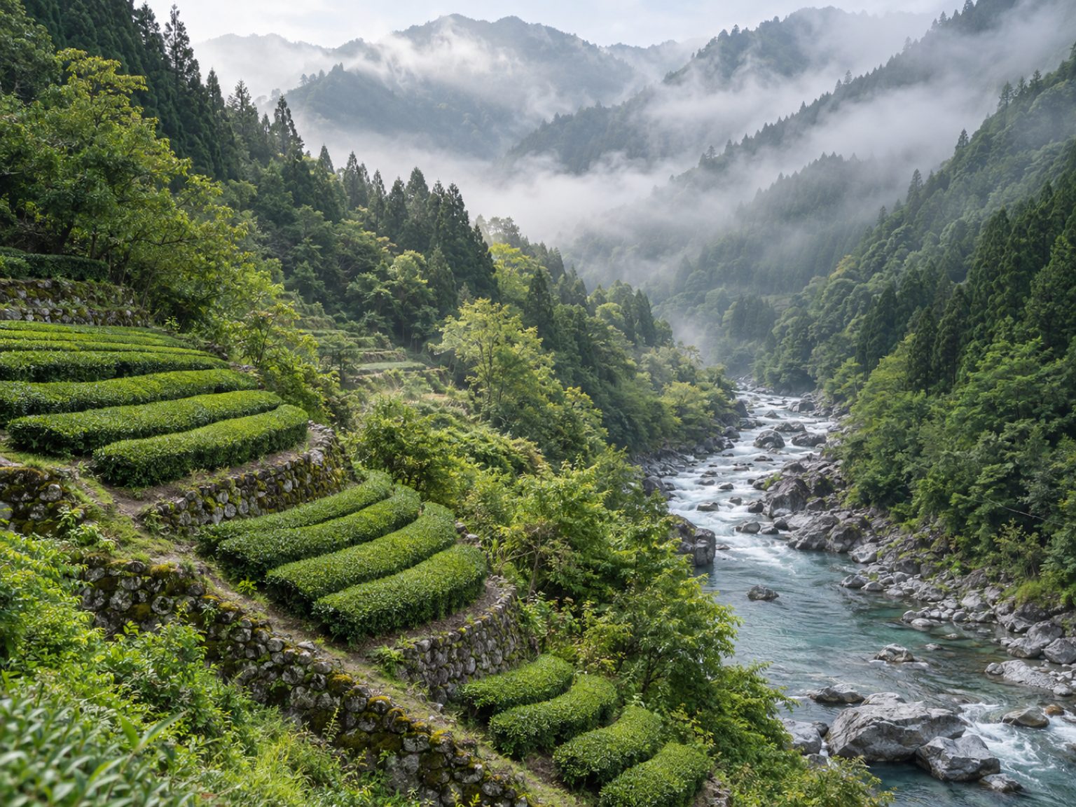 写真:宇治の茶畑