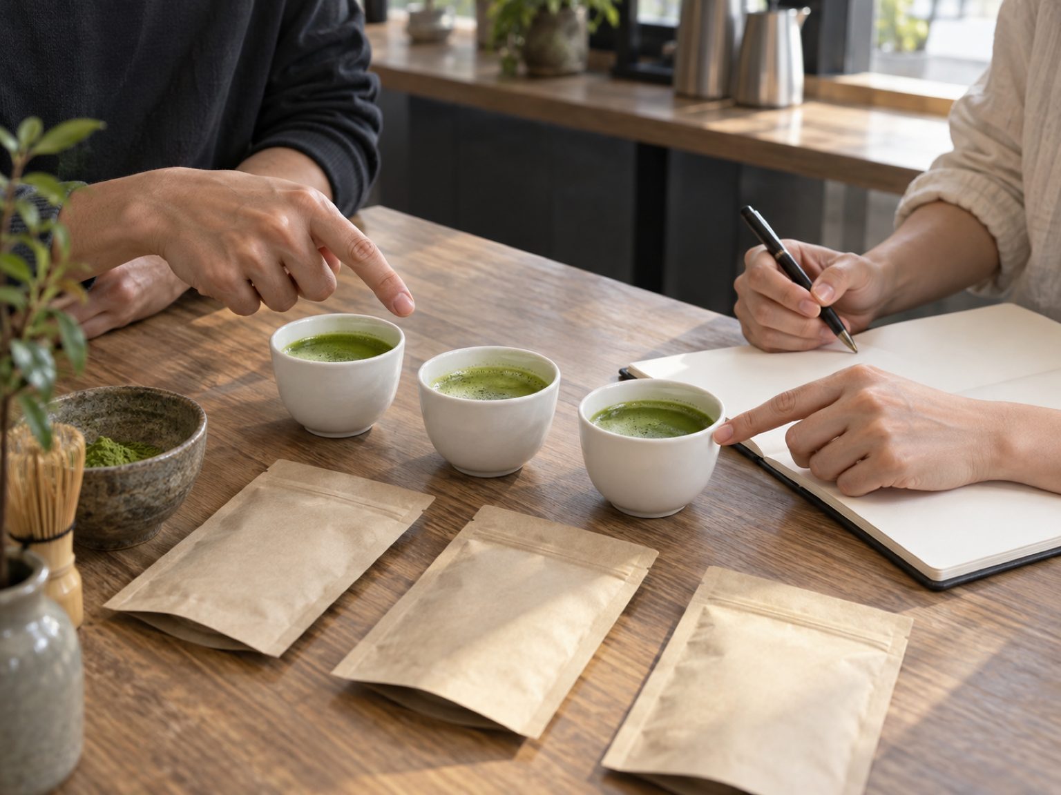 写真:試飲 ブレンド